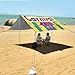 Mardi Gras Carnival Little Doll Coin Floats Beach Cabana Tent UPF50 Easy Setup Large Portable Sun Shelter Includes Sand Shovel, Sandbags, Stability Poles for Backyard, Grassland, Park
