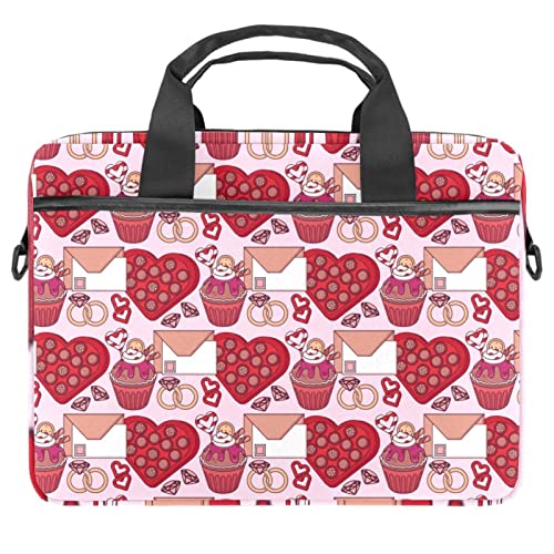 Sac à bandoulière ordinateur portable 13-14.5" antichoc à motif cupcakes coloré
