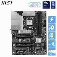 MSI PRO Z890-S WiFi Mainboard, ATX - Unterstützt Intel Core Ultra Prozessoren (Series 2), LGA 1851 - DDR5 Memory Boost (8600+ MT/s OC), PCIe 5.0 x16 & 4.0 x16, M.2 Gen5, Wi-Fi 7, 2.5G LAN – Ansicht 2