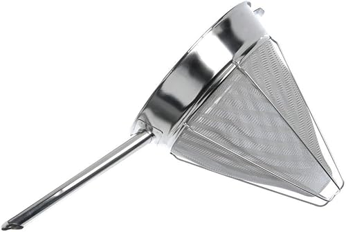 Miniatura 1 de HUBERT Colador de caldo con alambre reforzado de acero inoxidable - 8" de diámetro