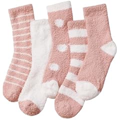 5 Pairs Pink Stripes