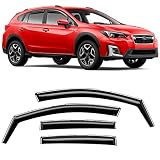 Voron Glass in-Channel Extra Durable Rain Guards for Subaru XV Crosstrek 2018-2023, Window Deflector