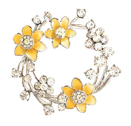 Equilibrio radiante Daffodil redondo broche 279412