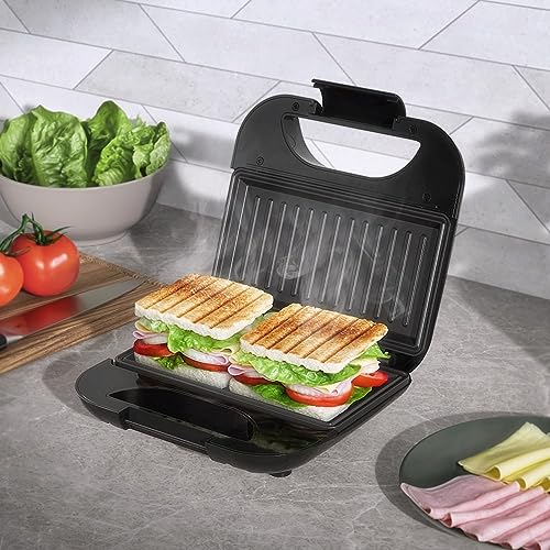 Sanduicheira grill chapa ondulada elétrico Electrolux antiaderente inox ESG20 127v glide