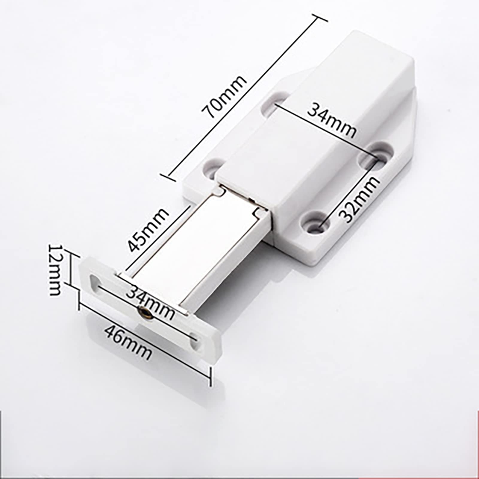 Magnetischer Schranktür-Druckriegel – 2 Stück Touch-Release-Hardware(Sw)