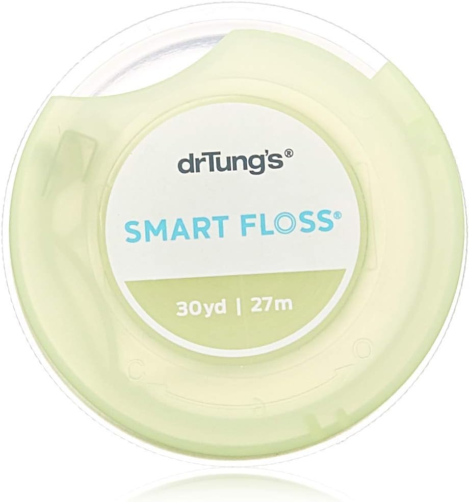 Dr. Tung's Smart Floss, 30 yds, Natural Cardamom Flavor 1 ea Colors May Vary (Pack of 10