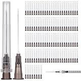 110 Stück Abgabe Tube mit Deckel, 22G 0,7-30mm Präzisions Nachfüllröhrchen, Industrie Laborzubehör, Edelstahl Tube für Haushalt, Wissenschaftslabor, Industrie aus Rostfreiem Edelstahl