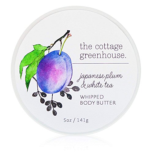 The Cottage Greenhouse Whipped Body Butter, Japanese Plum & White Tea, 5 oz