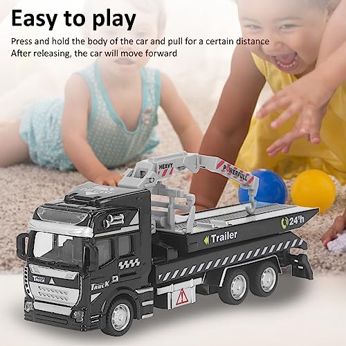 Srliya Rettungsauto-Abschleppwagen-Modell, Metalllegierung, 19,9 cm Länge, Rettungs-Pullback, Großes Abschleppwagen-Modell, Spielzeug