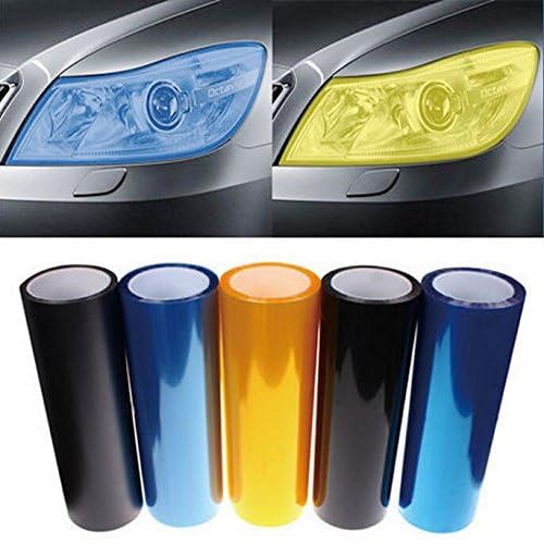 Image of DIYAH 12 X 48 Inches Self Adhesive Headlight, Tail Lights, Fog Lights Tint Vinyl Film (Golden)
