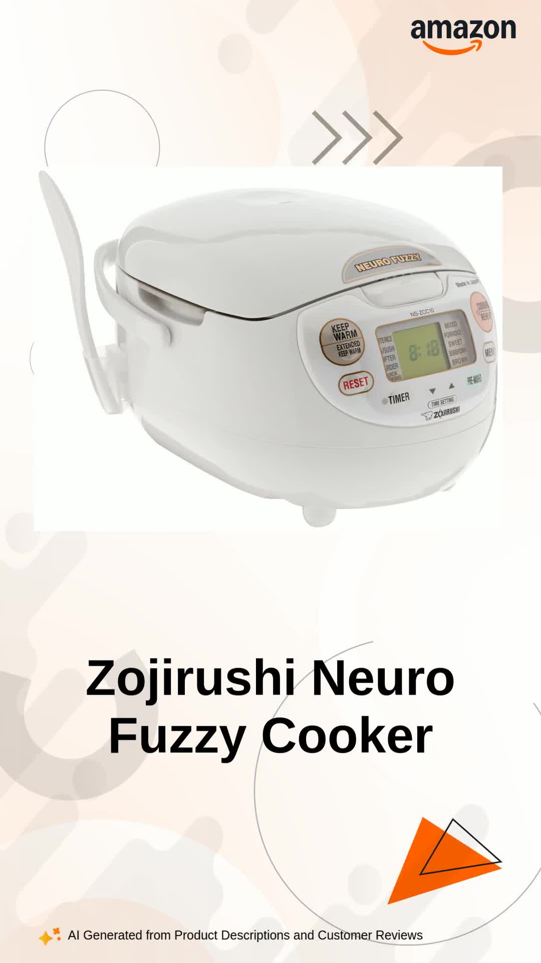 炊飯器 5.5合　Zojirushi Rice Cooker NS-ZCC10 Zojirushi NS-ZCC10 Neuro Fuzzy Rice Cooker and Warmer