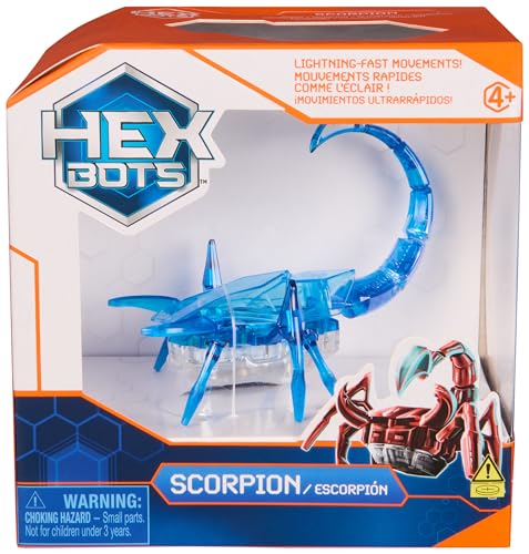 HEX BOTS Robotic Scorpion Autonomous Mechanic Scorpion Toys for Kids Adjustable Robotic Scorpion Figure Robot Toys for Boys & Girls Ages 4 & Up Blue