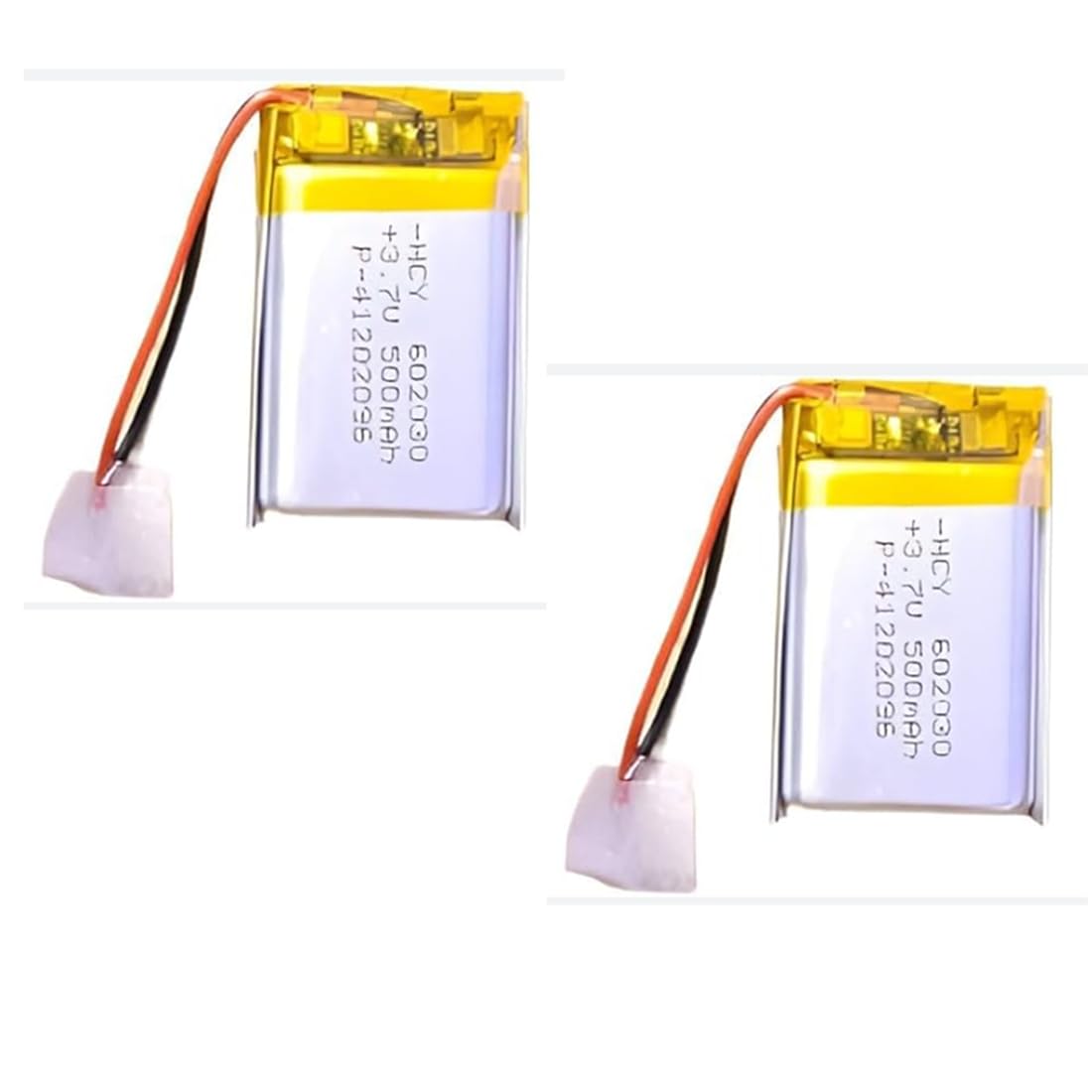 LiPo Battery 3.7V 500mAh Rechargeable (Pack of 2) | for Bluetooth Speakers, Headphones, Toys, DIY Electronics, Robotics | Compact 3.2x2x0.6 cm | Not for Drones-image-8