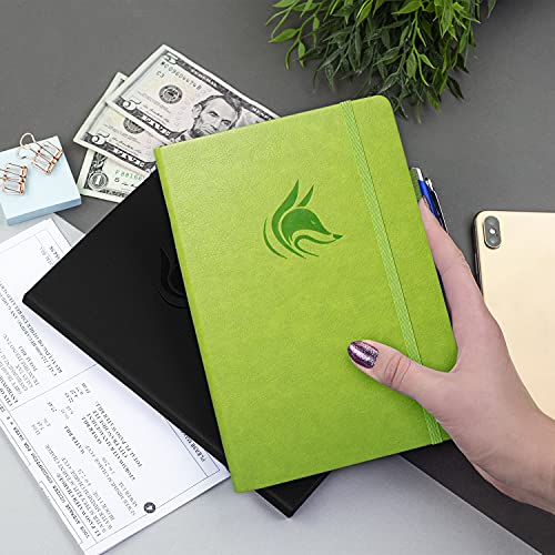 Clever Fox Check Register – Deluxe Checkbook Log With Check & Transaction Registers, Bank Account Register Booklets For Personal And Work Use, A5 Hardcover - Green #TOP6