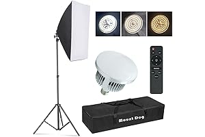MOUNTDOG Portable Softbox Lighting Kit Photography Studio Light