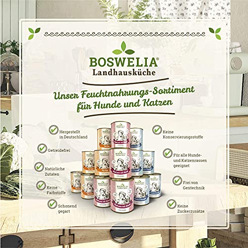 Betty's Landhausküche Hund Pferd mit Kartoffel & Distelöl 6 x 400 g Für alle Hunderassen geeignet Hohe Bioverfügbarkeit Wir achten auf Beste Qualität