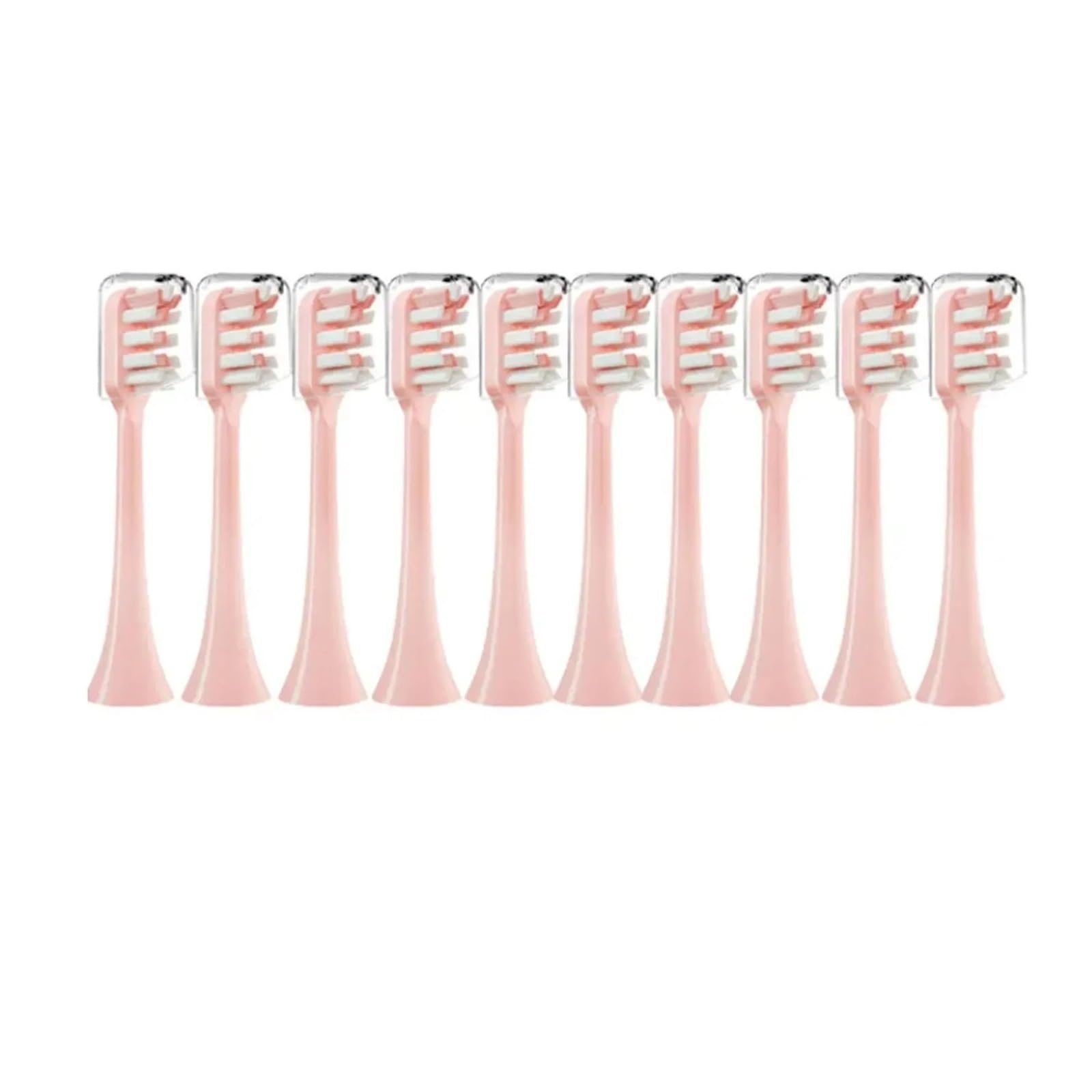 10pcs Replacement Brush Heads Compatible For SOOCAS ,X3 X5 V1 X3U Soft Bristle Electric Toothbrush Dupont Bristle Sealed Packed(10pcs Pink)
