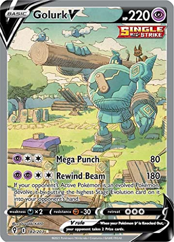 Golurk V - 182/203 - Ultra Rare (Full Art) - Sword & Shield - Evolving Skies