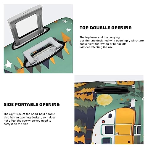 Housse de valise zippée Happy Bus pour protéger vos bagages de la saleté - 6