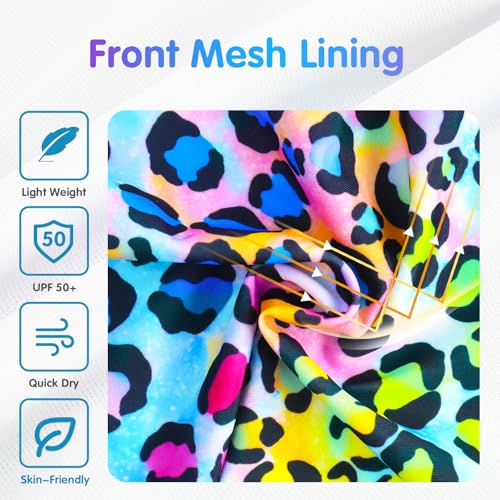 Image of Girls Rash Guard Swimsuit Long Sleeve Tankini Sets Two Pieces Bathing Suit Swimwear UPF 50+ Sun Protection