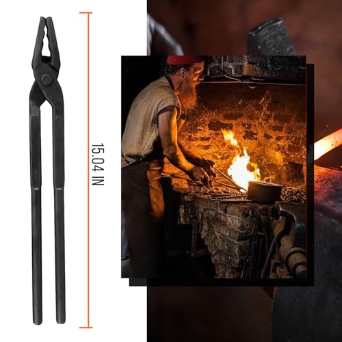 Schmied Wolf Backenzange für Schmiedeklingen, unverzichtbare Schmiedewerkzeuge für Anfänger und Profis (381 mm)