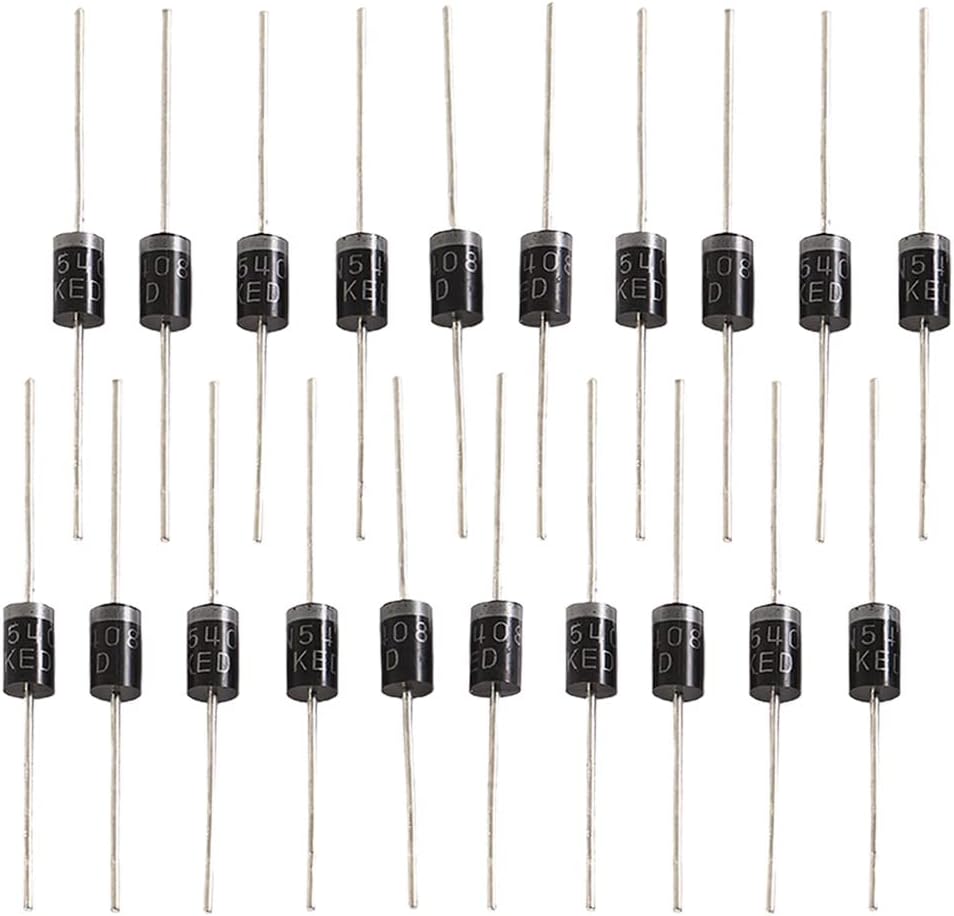 Cafurty 1N4007 DO-41 Axial Silastic Guard Junction Standard Rectifier Diode (Pack of 20)