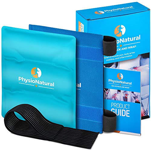 Universal Large Flexible Gel Ice Pack & Wrap - Cold Therapy For Your Hips, Shoulders, Elbow, Back, Knees – Instant Pain Relief For Injuries, Recovery, Swelling, Aches, Arthritis, Bruises & Sprains #TOP6