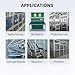 GTPBAO 80200 Heavy Duty Profile European Standard Aluminum Extrusion Frame 8.2mm Slot 80x200mm Plane Industrial Platform Framework Extruded Rail(480mm 18.9