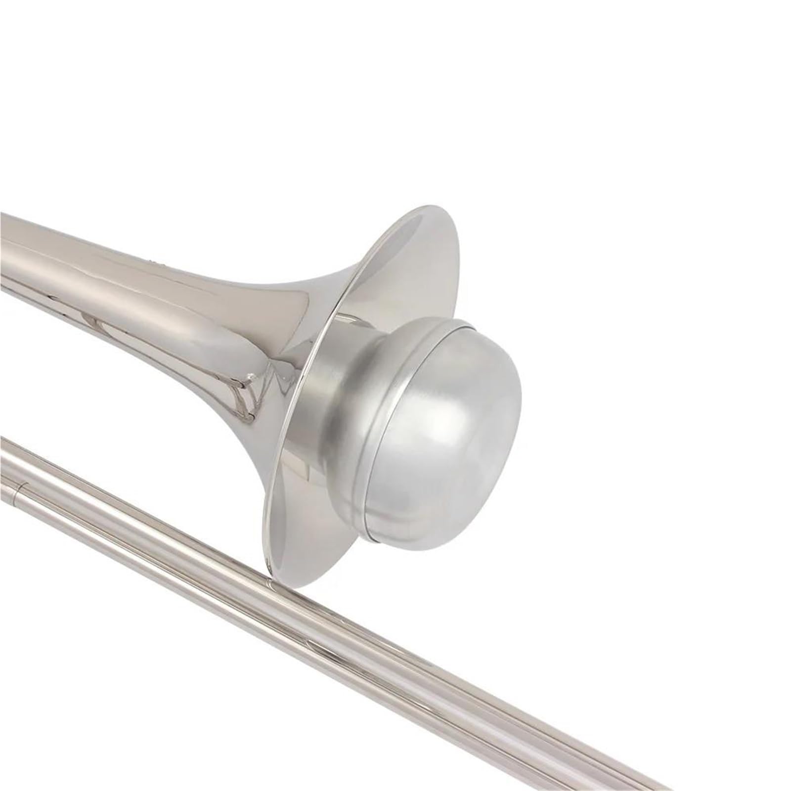 Trombón Profesional Amante De La Música Trombón Alto Latón Tono Sib Instrumento De Viento Si Bemol Con Accesorios(Silver set)