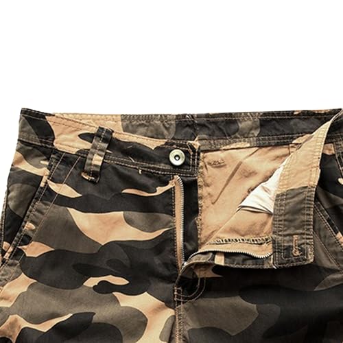 Shorts cargo para hombre con múltiples bolsillos miniatura 7