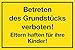 Produktbild Metafranc Hinweisschild "Betreten des Grundstücks verboten!" - 300 x 200 mm / Beschilderung / Verbotsschild / Zutrittsverbot / Privatgrundstück / Grundstückskennzeichnung / Gewerbekennzeichnung/500280