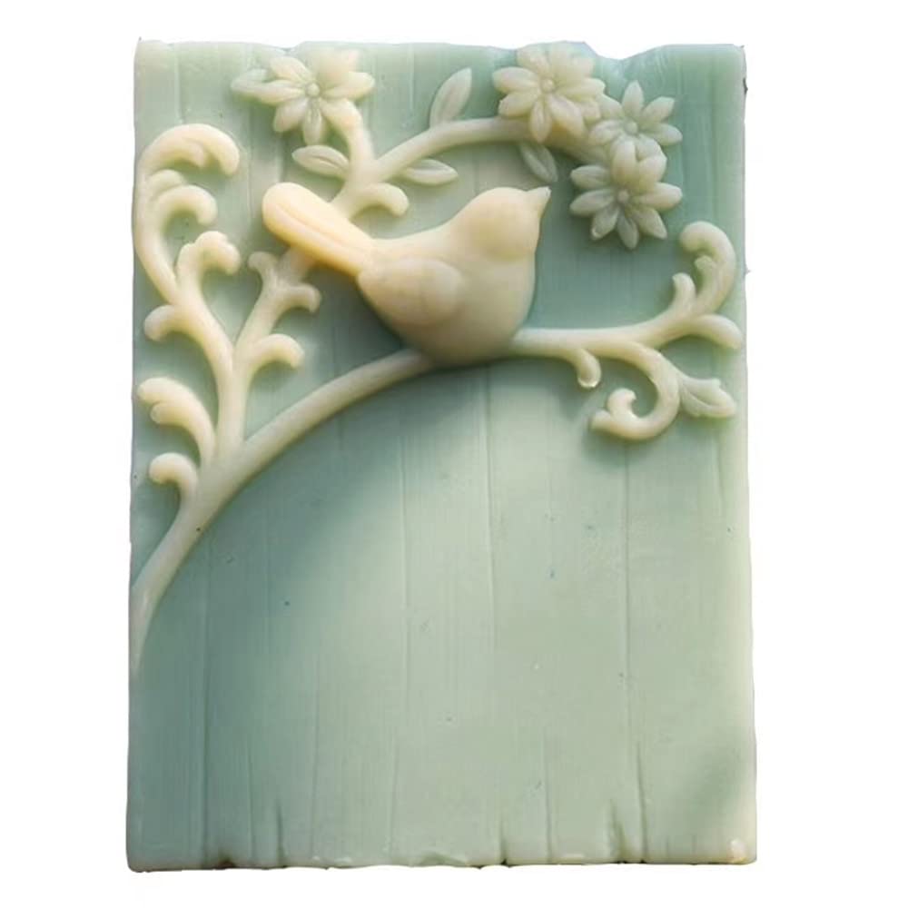 Bird Design Soap Mold Handmade Silicone Molds for Natural Soap Scented Candle Wax Decorated Resin Gypsum Mould DIY Silicone Mold for Soap Making