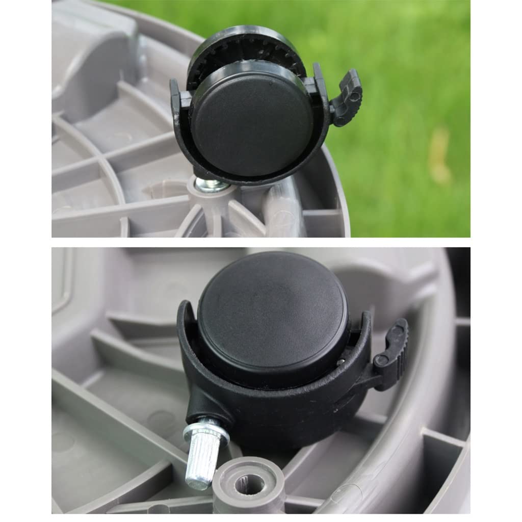 2 Stück Pflanzschalen Mit Rädern 30,5cm - Pflanzenroller Für Innen & Außen