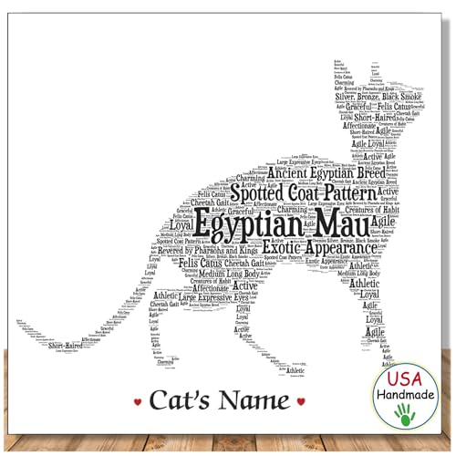 PetArt.us Egyptian Mau Custom Pet Print Gift for Cat Lovers