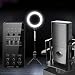 ALAN Mesa de Mezclas Bluetooth E6 Mesa Sonido Mezclador para PC Streaming...