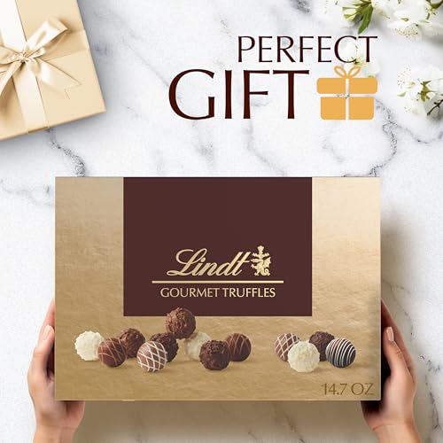 Lindt Gourmet Truffles Assorted Chocolate Candy Gift Box, 14.7 oz. - image 3