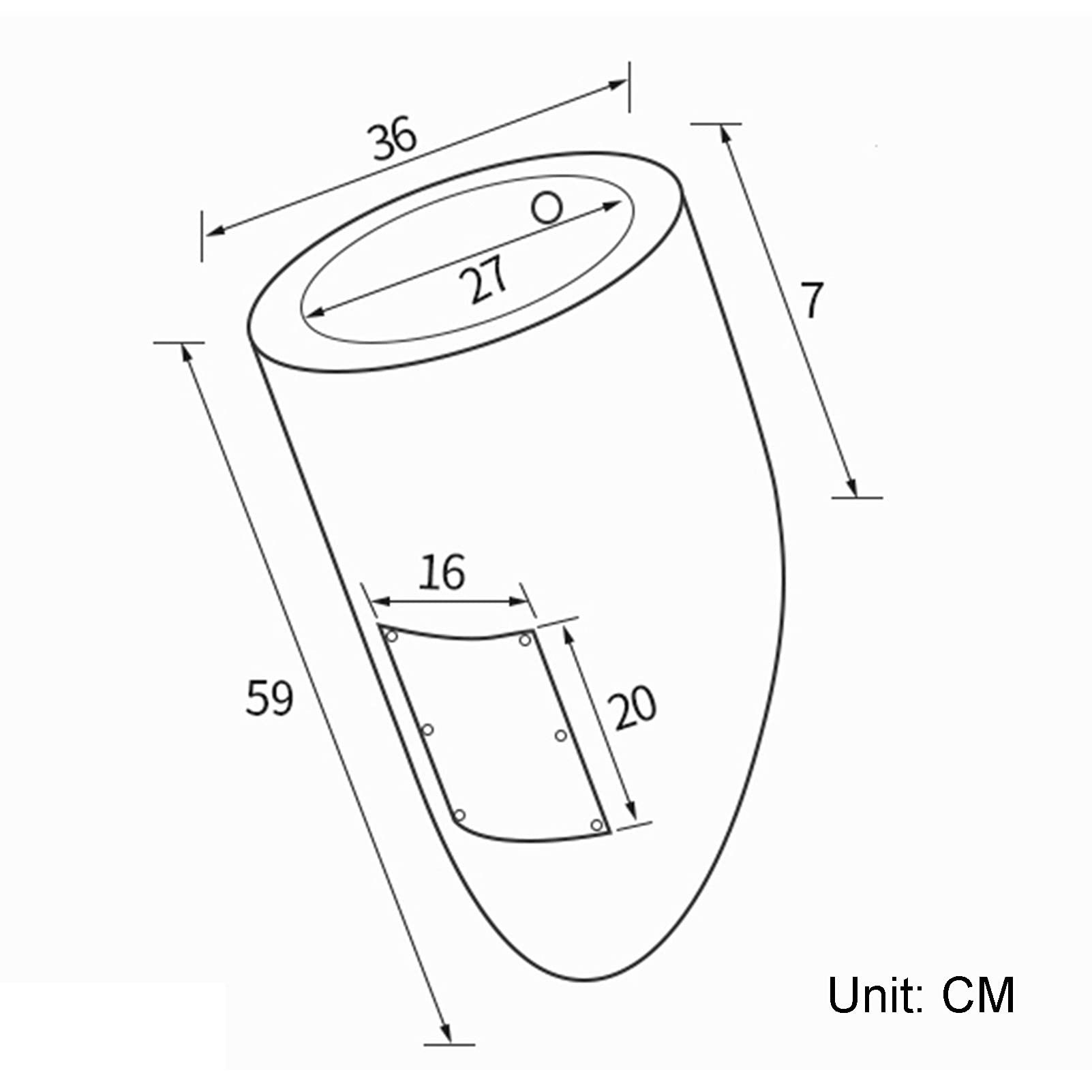 DFEDHF 304 Stainless Steel Small Men's Urinals,Wall-Mounted Induction Drainage Public Toilets Vertical Toilets,Men's Urinal Troughs for Bathrooms, Shopping Malls(Black-Single Piece Urinal)