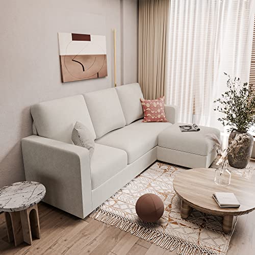 image for JUMMICO Convertible Sectional Sofa Couch, L-Shaped Couch with Reversib