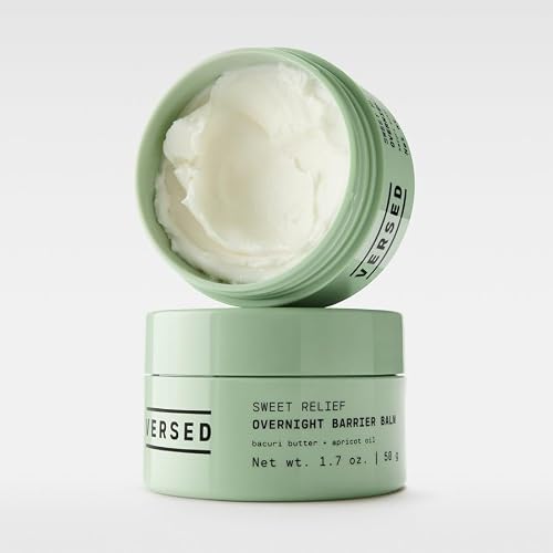 Versed Sweet Relief Night Mask + Face Balm - Intensive Overnight Moisturizing Face Mask for Redness Relief, Dry Skin and Moisture Barrier Repair - Soothing & Vegan Facial Skin Care Mask (1.7 oz) - Thumbnail 4