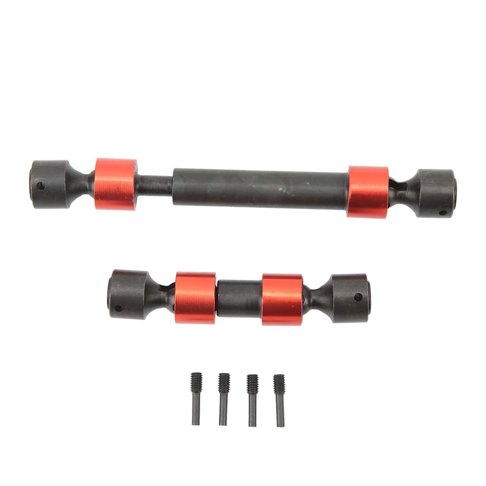 Steel RC Center Drive Shaft, Universal Steel CVD Driveshaft Proof for Traxxas REVO 3.3 for E REVO 2.0 (Red)