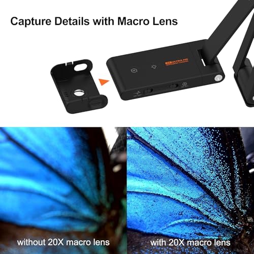 Escáner de libros y documentos 4K VIISAN VS13AM con sensor de 13 MP y rotación automática 4