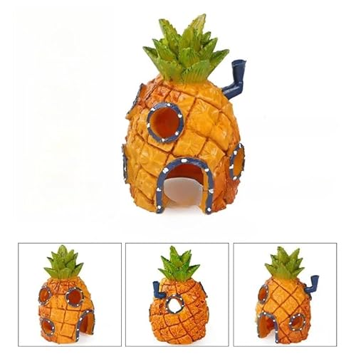 水槽の装飾を含みます桶の形の置物は金魚鉢に適応します/水槽の隠蔵式のデザイン観賞魚熱帯魚の造景用品 (C)