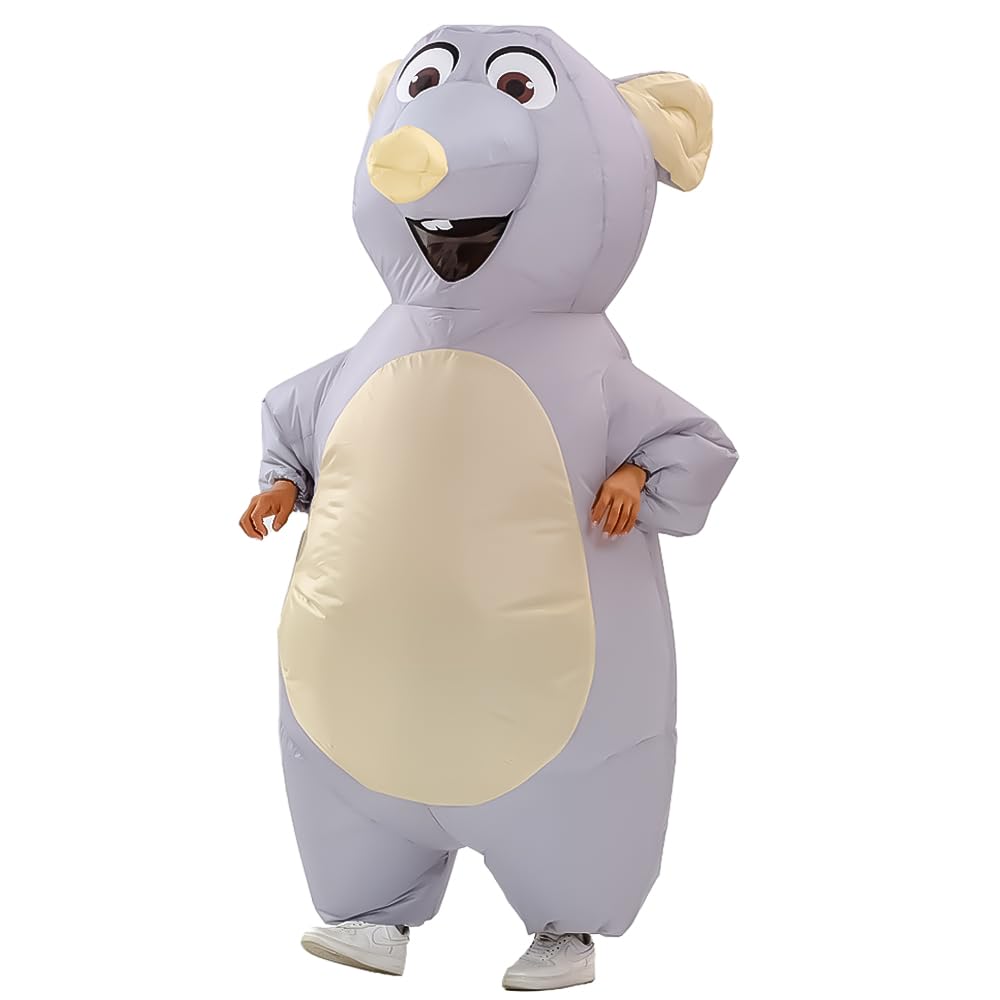 Aufblasbares Maus-Kostüm für Erwachsene, aufblasbares Maus-Kostüm, lustiges Halloween-Party, Cosplay-Kostüm