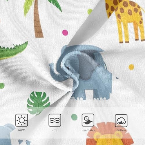 CHIFIGNO Cute Cartoon Animal White Boys Briefs Cotton Boy Underwear Printed Breathable Briefs Underwear3