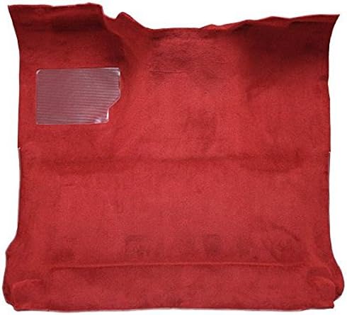 ACC Automotive Carpet Compatible with 1980 to 1986 Ford Standard Cab Pickup Truck, 2 WD Automatic (8293-Bright Red Plush Cut Pile)