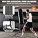 VEVOR Punching Bag Stand, Steel Heavy Duty Workout Training Equipment, Adjustable Height Boxing Punching Stand with Weighted Base, Holds Up to 143 lbs, Freestanding Sandbag Rack for Home Gym Fitness