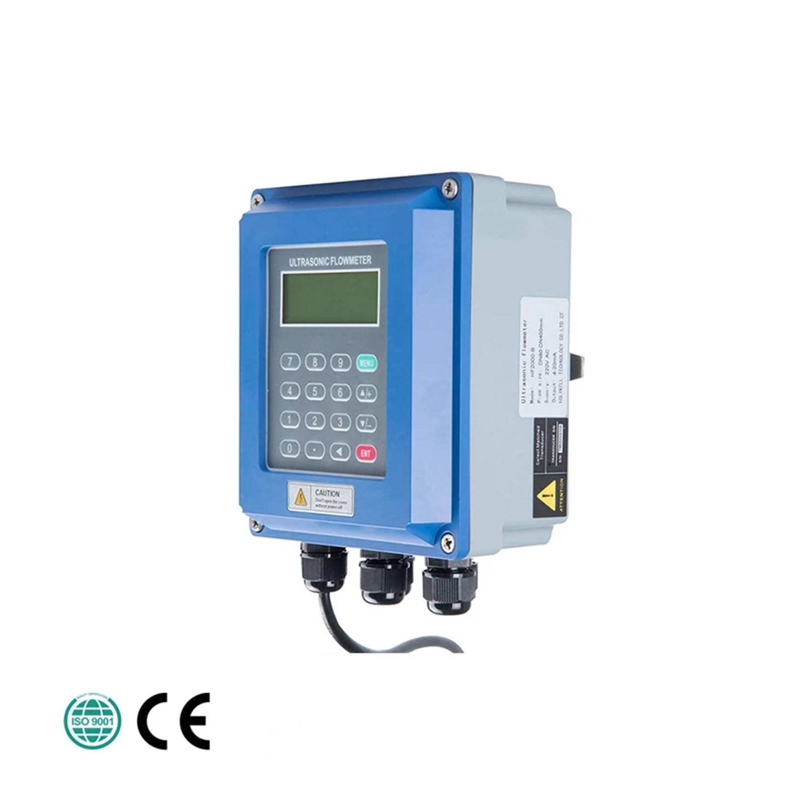 Medición de Alta precisión Medidor De Flujo Ultrasónico Digital, Medidor De Flujo De Agua Fijo Separado Industrial, Sensor JUF-2000B