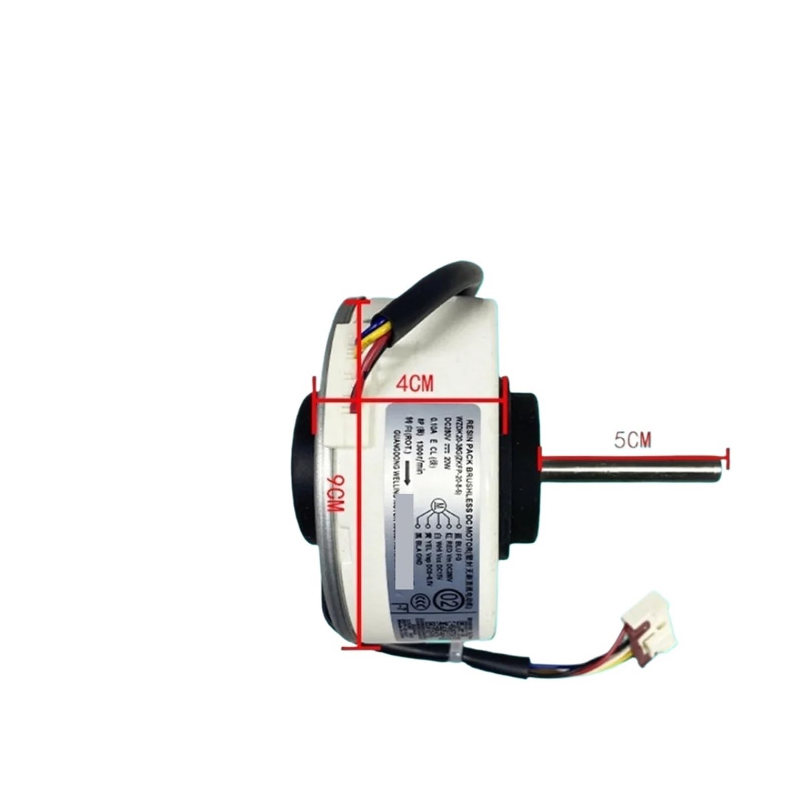 WZDK20-38G Klimaanlagen-Innenmotor (ZKFP-20-8-6) 20 W Bürstenloser DC-Lüftermotor For Den Haushalt
