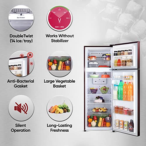 Image of LG 242 L 2 Star Smart Inverter Frost-Free Double Door Refrigerator Appliance (2023 Model, GL-N292BSEY, Scarlet Euphoria, Smart Connect)