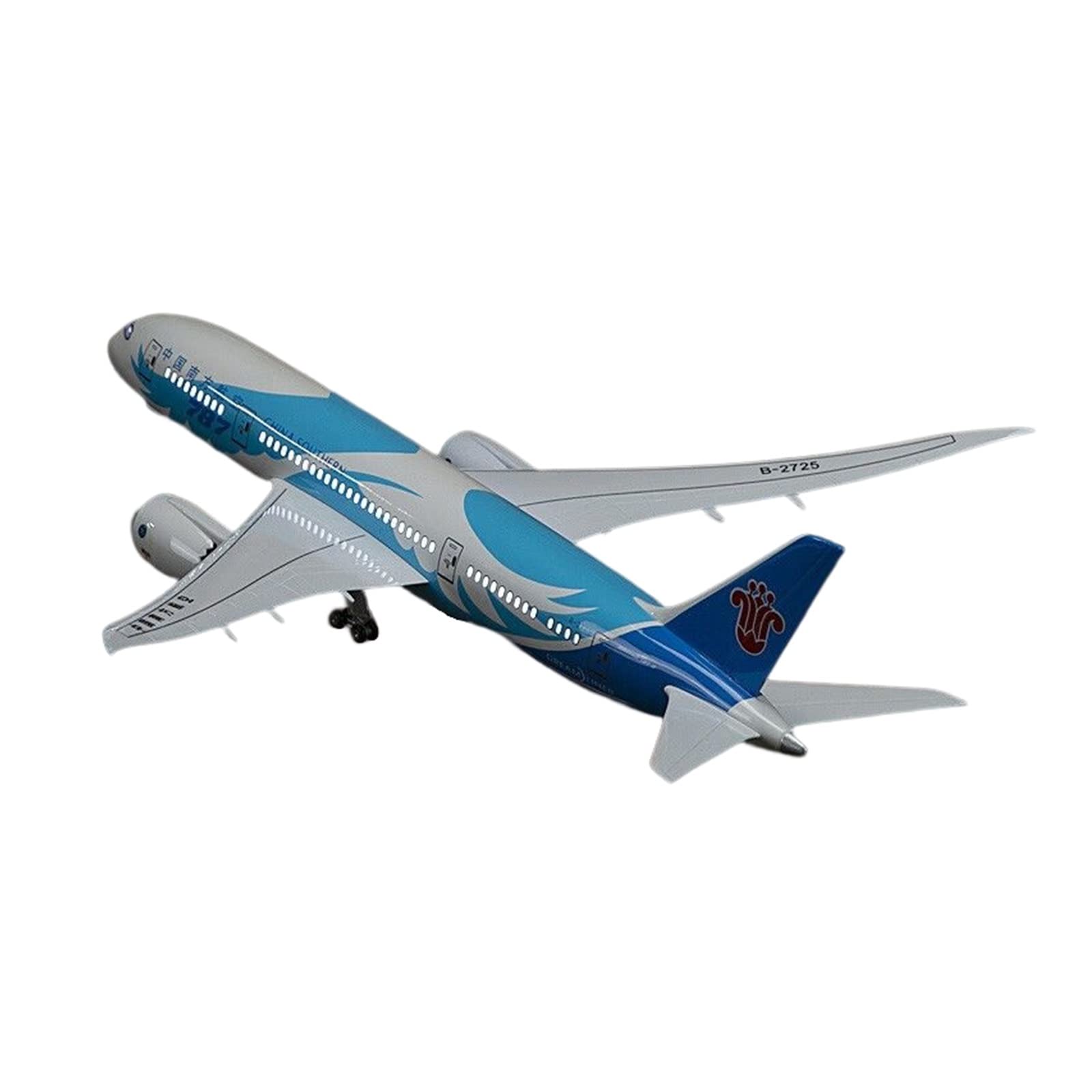 XJBTBA 1 130 Pasuje do Southern Airlines Boeing 787 Samolot Odlew ze stopu Model kolekcjonerski samolot Prezent Miniaturowy zestaw hobbystyczny (wersja standardowa (bez świateł))